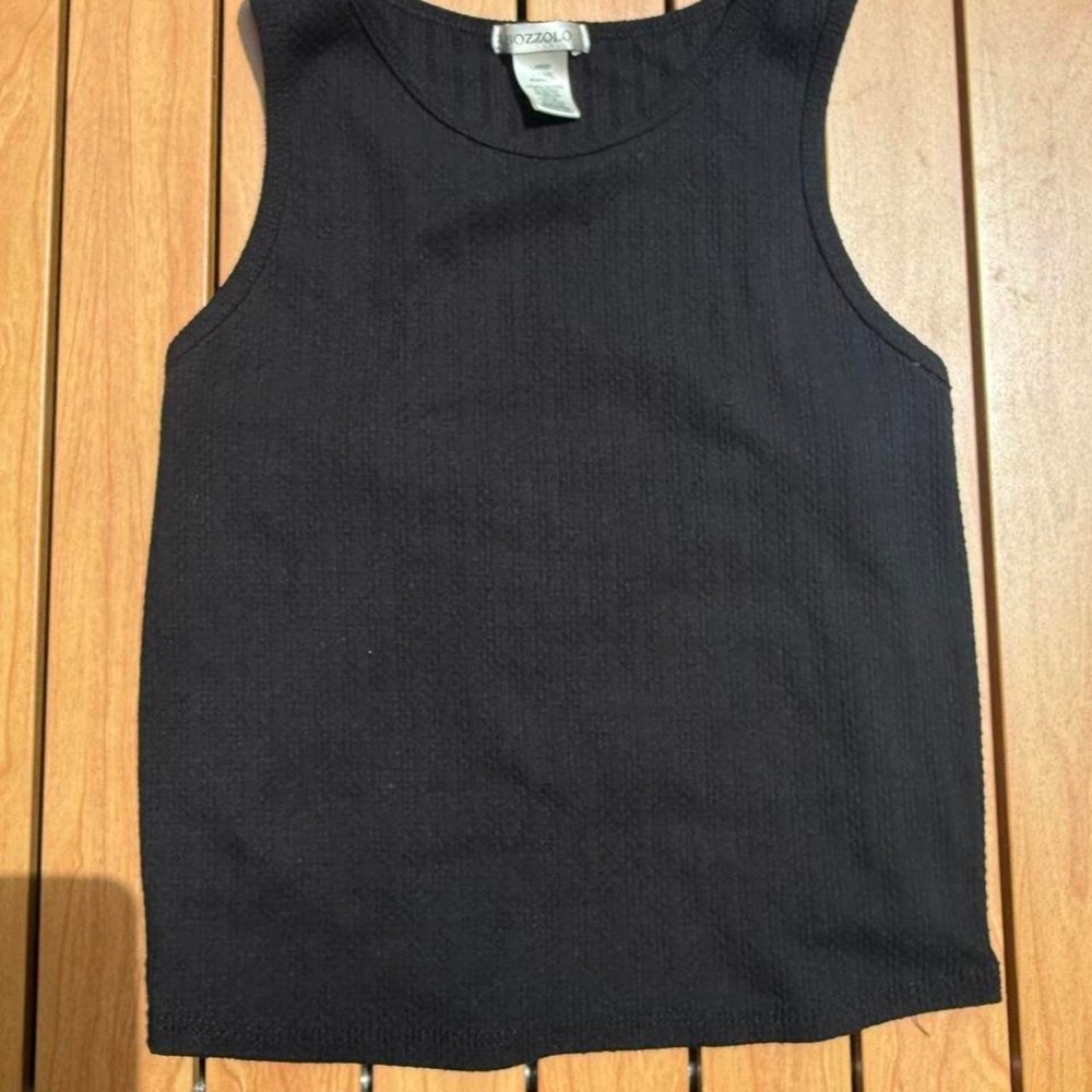 Black Bozzolo tank top